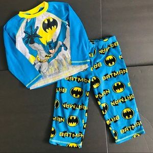 Batman 4T Toddler DC Comics Fleece Pajamas Set